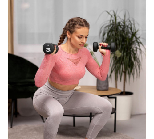 Стійка з гантелями Hop-Sport HS-V122DRS 12 кг