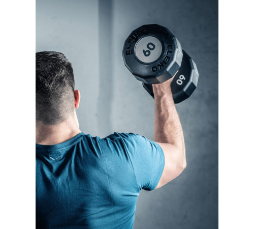 Гантель Eleiko Evo з обертовою ручкою, 16 кг