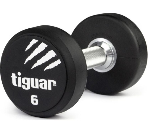 Гантель Tiguar TI-WHPU0060 прогумована 1 х 6 кг Гантель Tiguar TI-WHPU0060 прогумована 1 х 6 кг