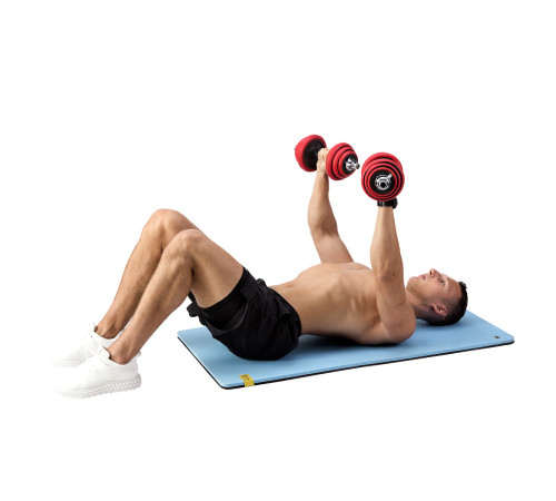 Гантелі розбірні HMS SGGX20 з перехідником для штанги, 20 кг