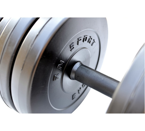 Гантель розбірна RN-Sport StrongMan 31 кг з розширювачем грифа