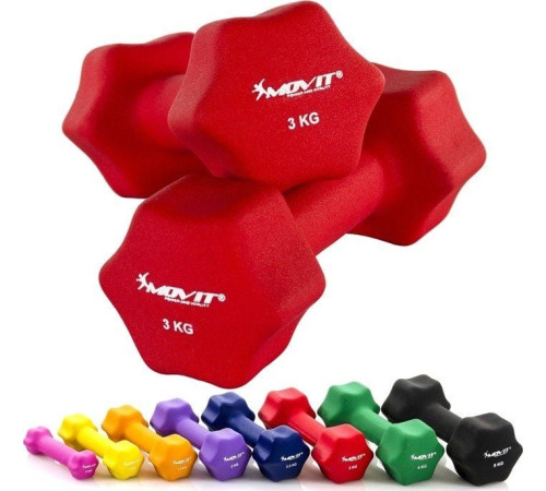 Гантелі неопренові Movit 2 х 3 кг