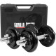 Гантелі розбірні у кейсі Gorilla Sports 2 x 10 кг