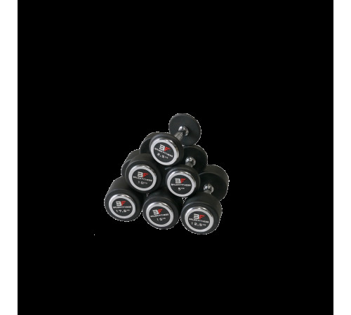 Прогумована гантель 20 кг Bauerfitness AC-1248
