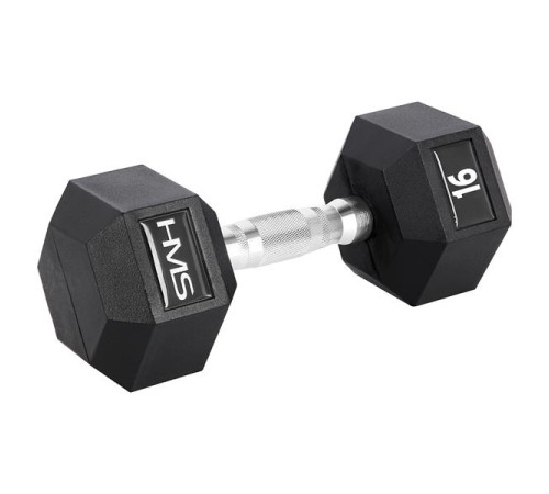 Гантель шестигранна HMS HEX PRO, 16 кг Гантель шестигранна HMS HEX PRO, 16 кг
