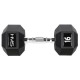 Гантель шестигранна HMS HEX PRO, 16 кг