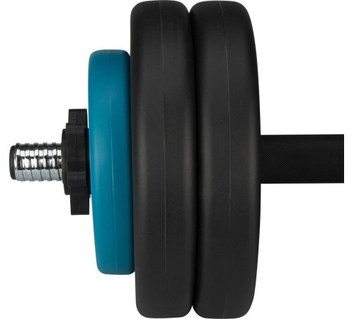 Гантель розбірна бітумна Avento 42DF-BLK, 15 кг