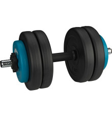 Гантель розбірна бітумна Avento 42DF-BLK, 15 кг