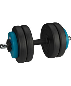 Гантель розбірна бітумна Avento 42DF-BLK, 15 кг