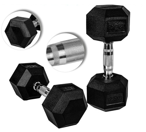 Гантелі шестигранні Movit 2 x 12,5 кг