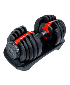 Гантель регульована VNK 60160, чорно-червона