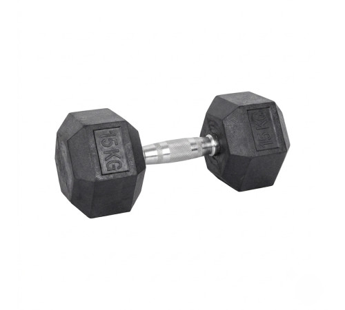 Гантель шестигранна inSPORTline Hexsteel 15 кг