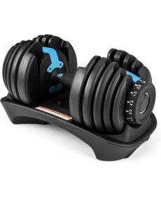 Гантель розбірна регульована Gymtek 2,5-24 кг синій
