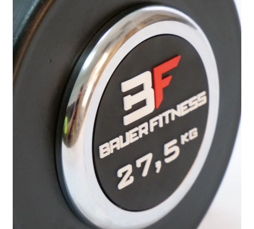 Прогумована фіксована 27,5 кг Bauerfitness AC-12411