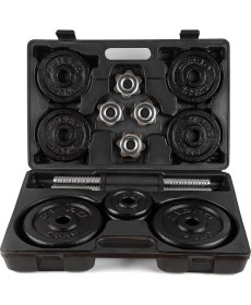 Гантелі розбірні у кейсі ZIPRO Cast Iron, 2 x 10 кг