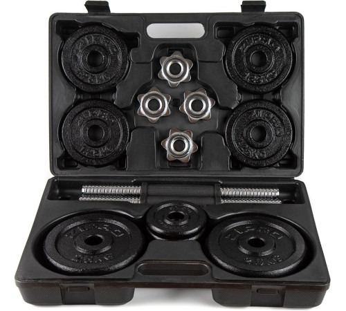 Гантелі розбірні у кейсі ZIPRO Cast Iron, 2 x 10 кг