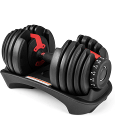 Гантель розбірна регульована Gymtek 2,5-24 кг червоний