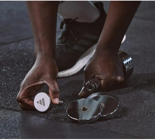 Гантель регульована Adidas Adjustable Chrome Dumbbell 1-5 кг