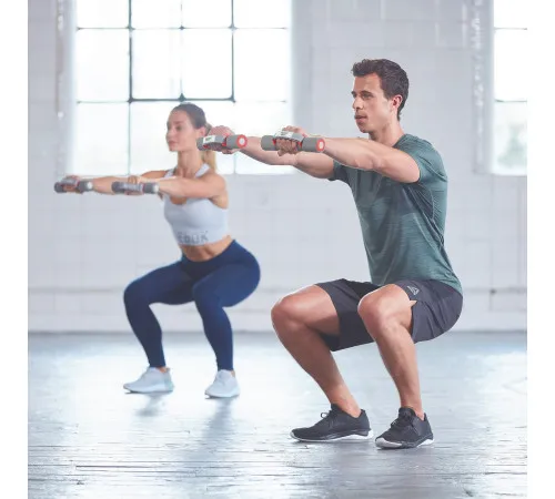 Гантелі з ручками REEBOK RAWT-11062RD, 2 x 2 кг