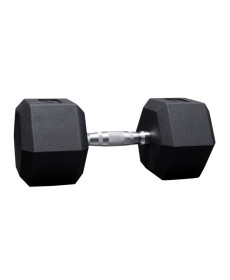 Гантель шестигранна (гексагональна) VNK PRO 2,5 кг, чорна