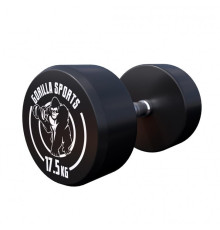 Гантель прогумована Gorilla Sports 100532-00049-0023 17,5 кг