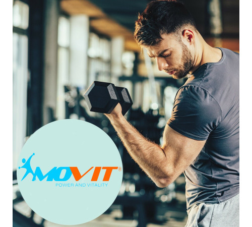 Гантелі Movit прогумовані 2 х 6 кг Гантелі Movit прогумовані 2 х 6 кг