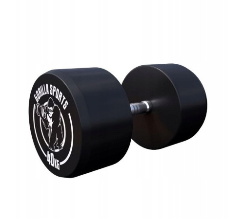 Гантель прогумована Gorilla Sports 100532-00049-0039 40 кг