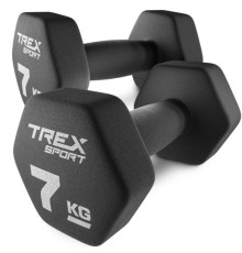 Гантелі неопренові TREX Sport TX-070VD 2 x 7 кг