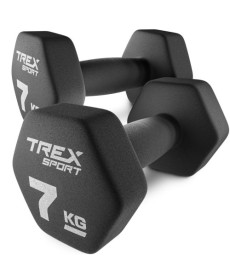 Гантелі неопренові TREX Sport TX-070VD 2 x 7 кг