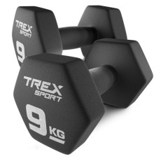 Гантелі неопренові TREX Sport TX-090VD 2 x 9 кг
