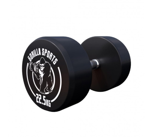 Гантель прогумована Gorilla Sports 100532-00049-0026 22,5 кг