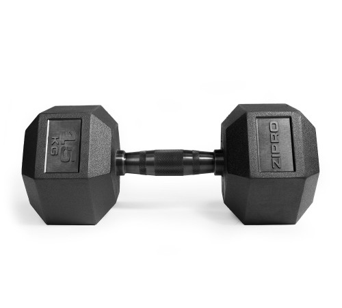 Гантель прогумована Zipro Hex 15 кг Гантель прогумована Zipro Hex 15 кг