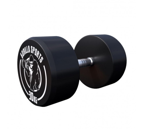 Гантель прогумована Gorilla Sports 100532-00049-0032 30 кг