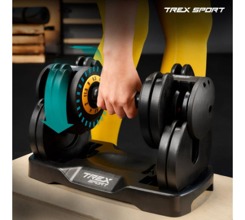 Гантель розбірна Trex Sport 2 - 11,5 кг чорний