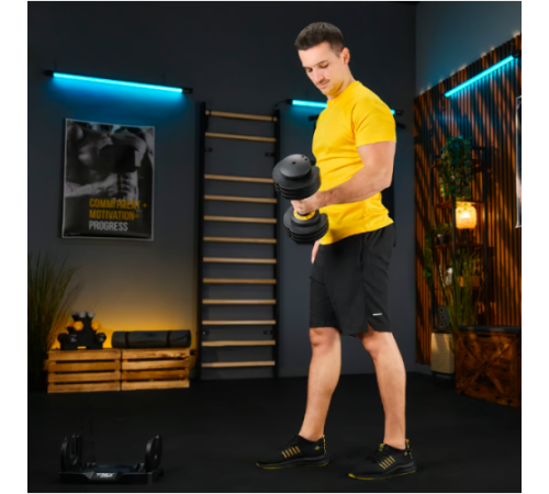 Гантель розбірна Trex Sport 2 - 11,5 кг чорний