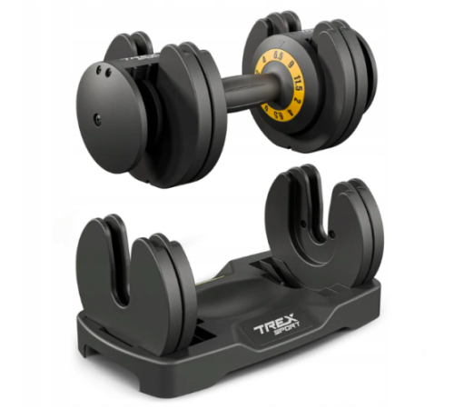 Гантель розбірна Trex Sport 2 - 11,5 кг чорний