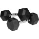 Гантелі шестигранні чавунні REBEL ACTIVE HEX, 2 х 5 кг