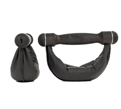 Гантелі NOHRD SwingBell Чорний Бук 2 х 1 кг