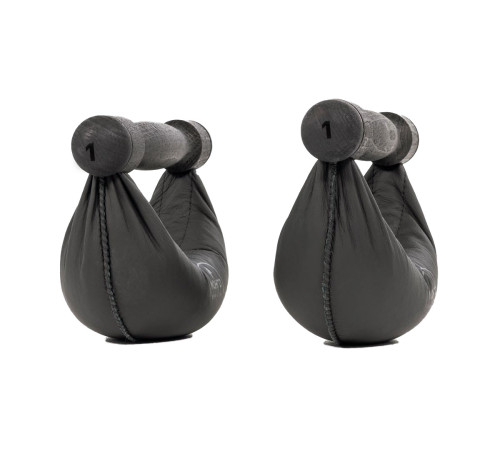 Гантелі NOHRD SwingBell Чорний Бук 2 х 1 кг