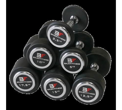 Прогумована гантель 35 кг Bauerfitness AC-12414 Прогумована гантель 35 кг Bauerfitness AC-12414