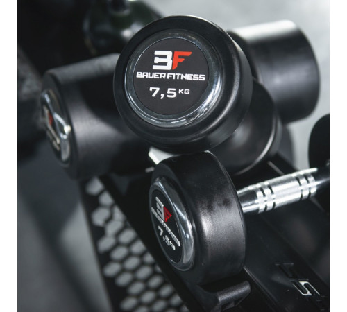 Прогумована гантель 35 кг Bauerfitness AC-12414 Прогумована гантель 35 кг Bauerfitness AC-12414