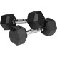 Гантелі шестигранні чавунні REBEL ACTIVE HEX, 2 х 4 кг