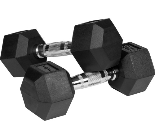 Гантелі шестигранні чавунні REBEL ACTIVE HEX, 2 х 6 кг Гантелі шестигранні чавунні REBEL ACTIVE HEX, 2 х 6 кг
