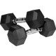 Гантелі шестигранні чавунні REBEL ACTIVE HEX, 2 х 6 кг