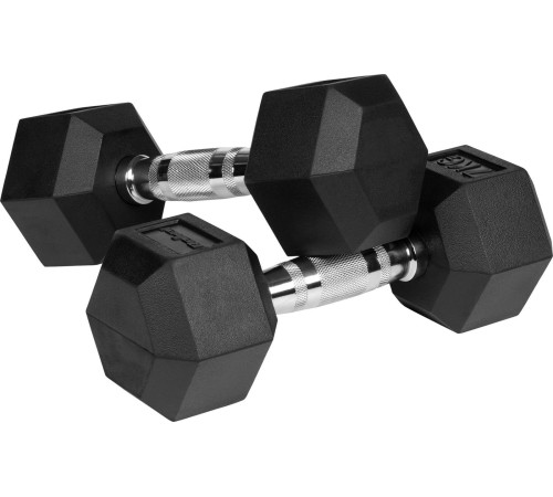 Гантелі шестигранні чавунні REBEL ACTIVE HEX, 2 х 7 кг Гантелі шестигранні чавунні REBEL ACTIVE HEX, 2 х 7 кг