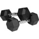 Гантелі шестигранні чавунні REBEL ACTIVE HEX, 2 х 7 кг