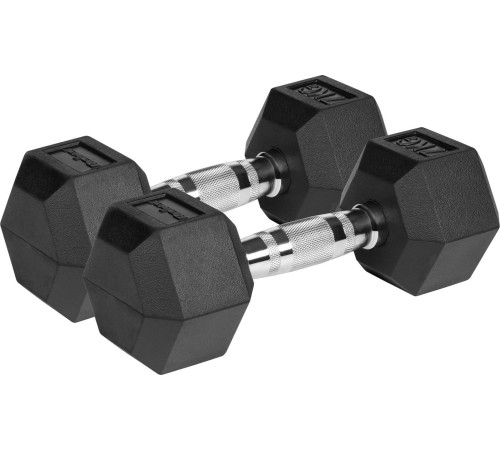 Гантелі шестигранні чавунні REBEL ACTIVE HEX, 2 х 7 кг Гантелі шестигранні чавунні REBEL ACTIVE HEX, 2 х 7 кг