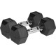 Гантелі шестигранні чавунні REBEL ACTIVE HEX, 2 х 7 кг