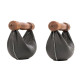 Гантелі NOHRD SwingBell Чорний Горіх 2 х 4 кг