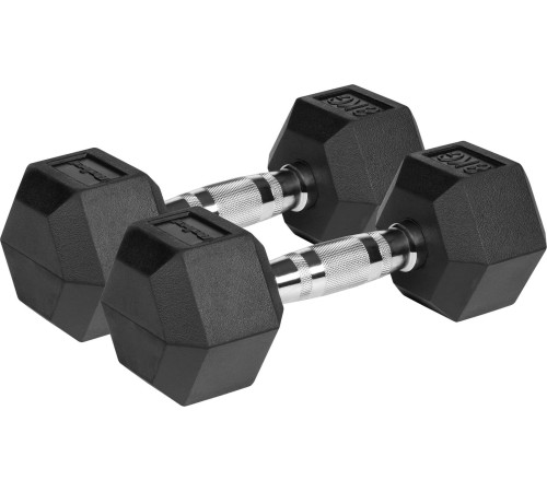 Гантелі шестигранні чавунні REBEL ACTIVE HEX, 2 x 8 кг Гантелі шестигранні чавунні REBEL ACTIVE HEX, 2 x 8 кг